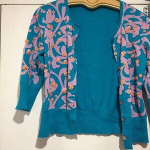 MICHAEL SIMON EMBELLISHED CARDIGAN SWEATERS SIZE L